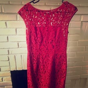 Red cocktail dress